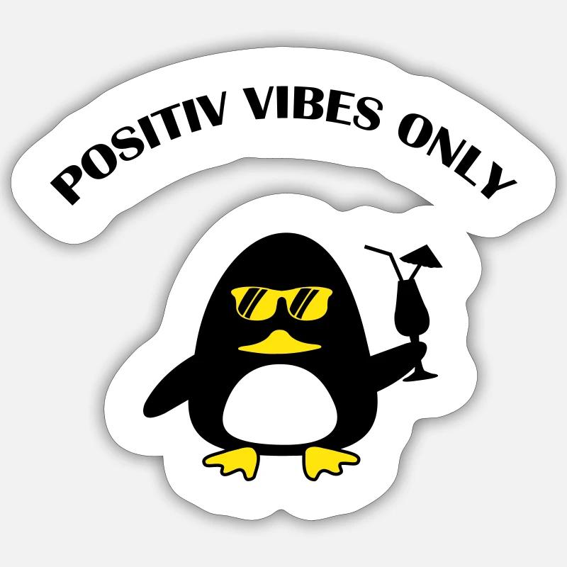 Beach Duck Sticker Größe S (10 x 10 cm)