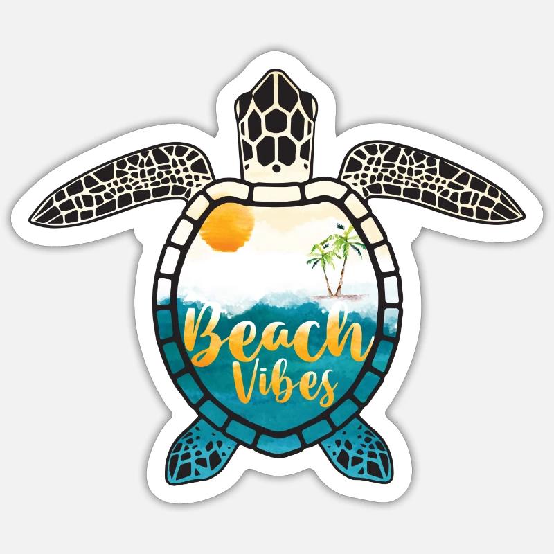Ocean Sublimation - Sticker size S (10 x 10 cm) - white matte