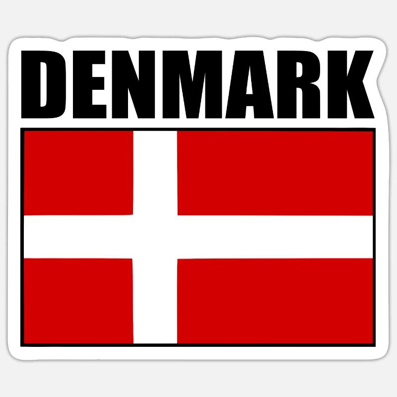 Denmark Sticker size S (10 x 10 cm)