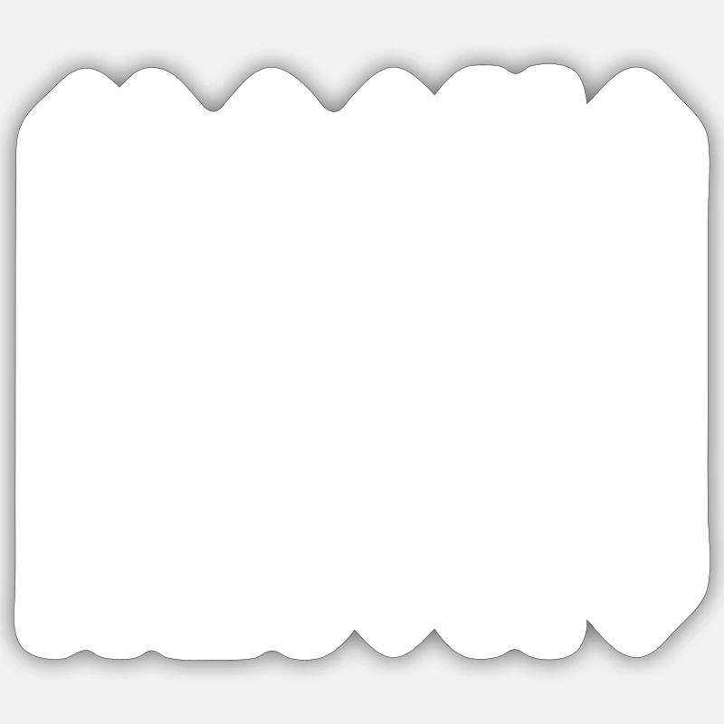 MACHO - Sticker taille S (10 x 10 cm) - blanc mat