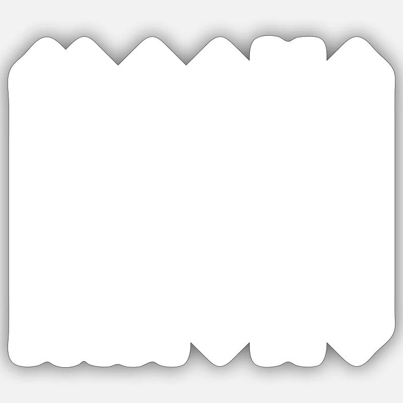 MACHO - Sticker size S (10 x 10 cm) - white matte