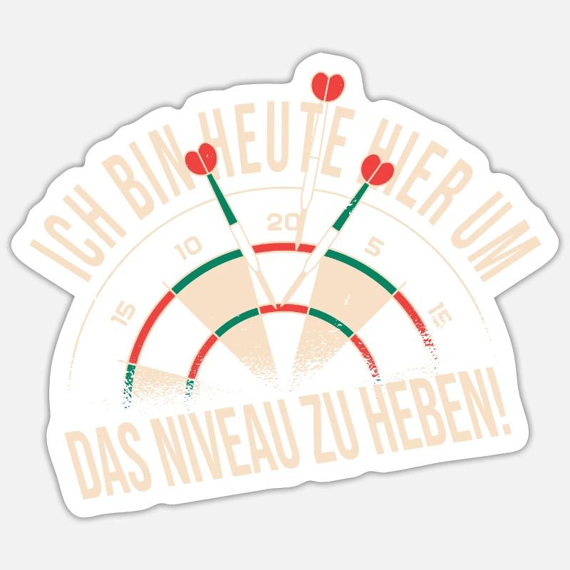 Dart - Sticker Größe S (10 x 10 cm) - Mattweiß