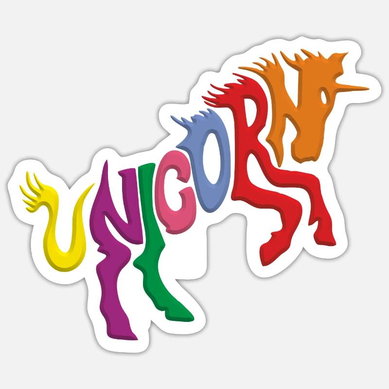 Unicorn - Sticker size S (10 x 10 cm) - white matte