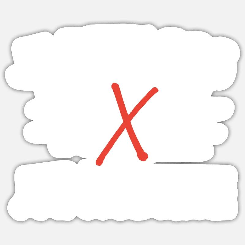 je peux pas j'ai nudisme - Sticker taille S (10 x 10 cm) - blanc mat