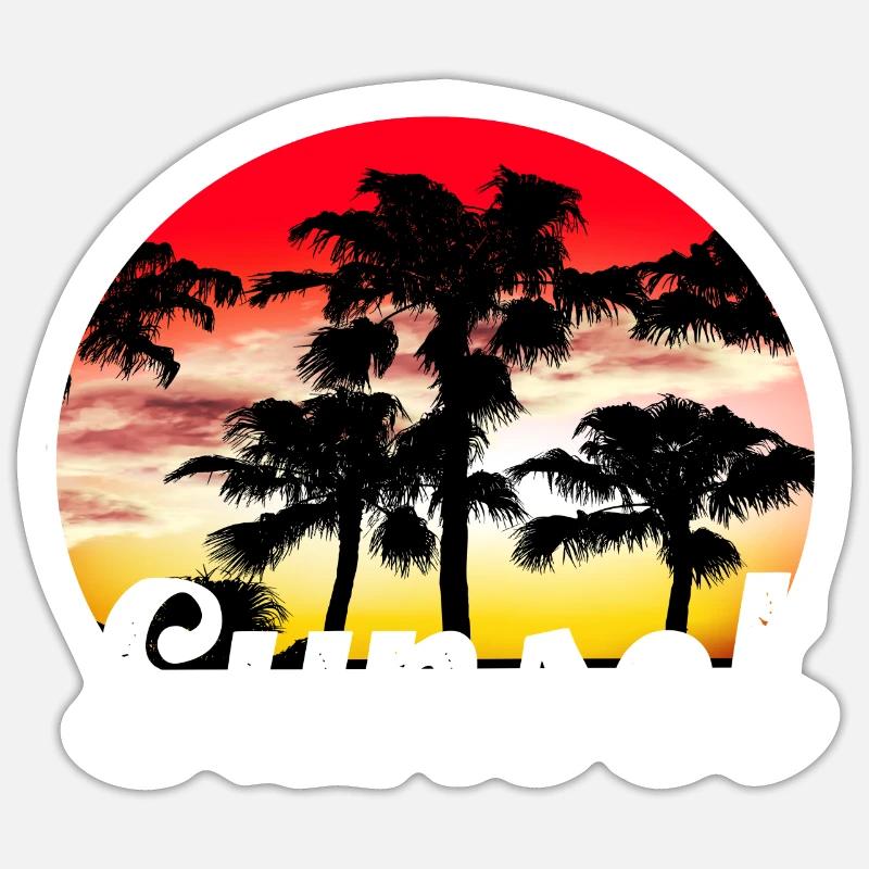 Sunset Sticker taille S (10 x 10 cm)