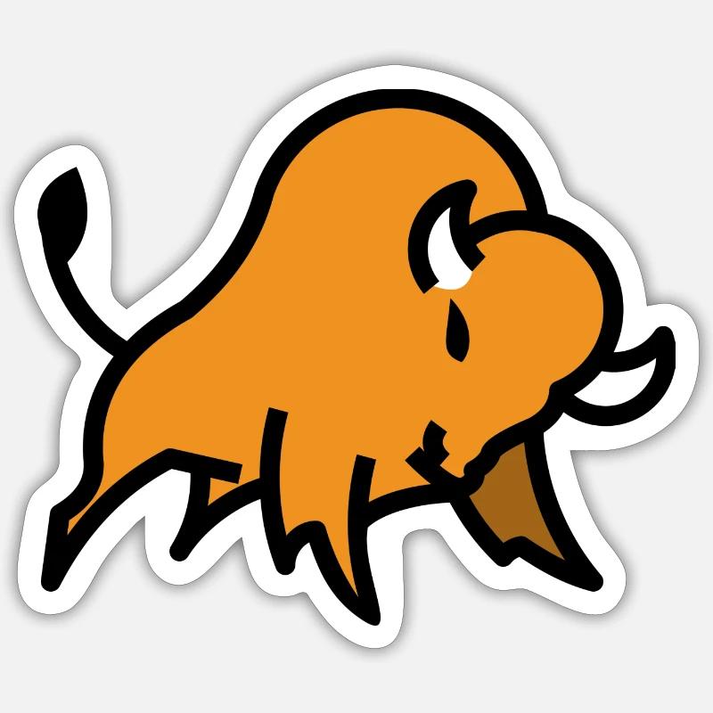 Bison logo Sticker size S (10 x 10 cm)