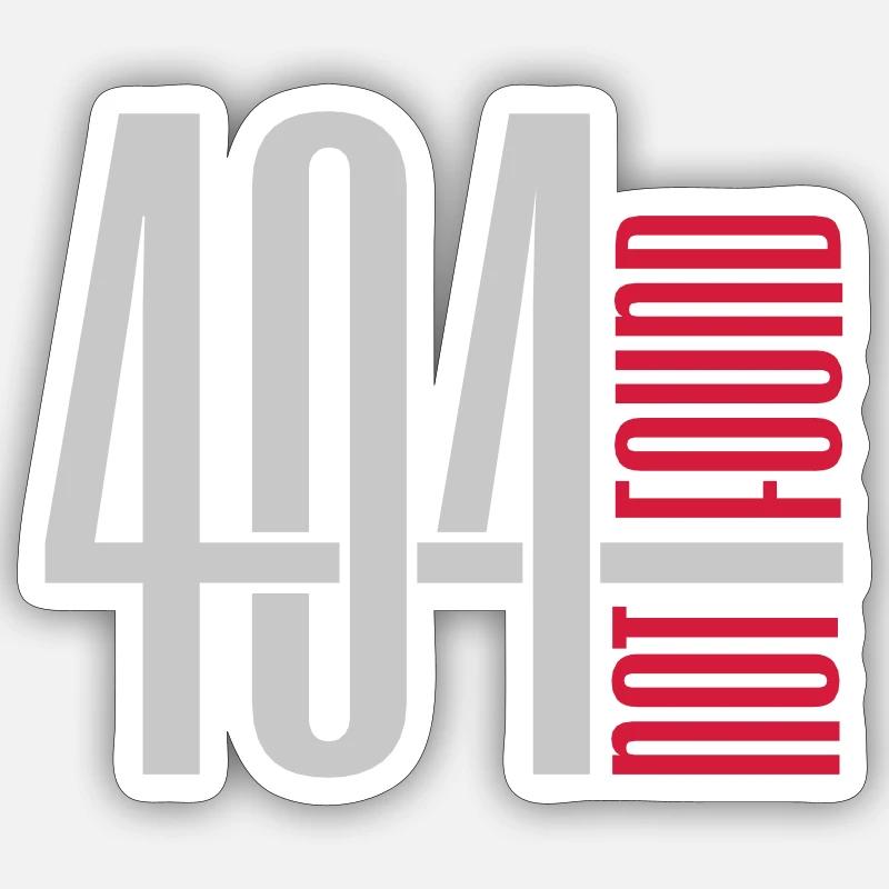 404 not found Error Sticker size S (10 x 10 cm)