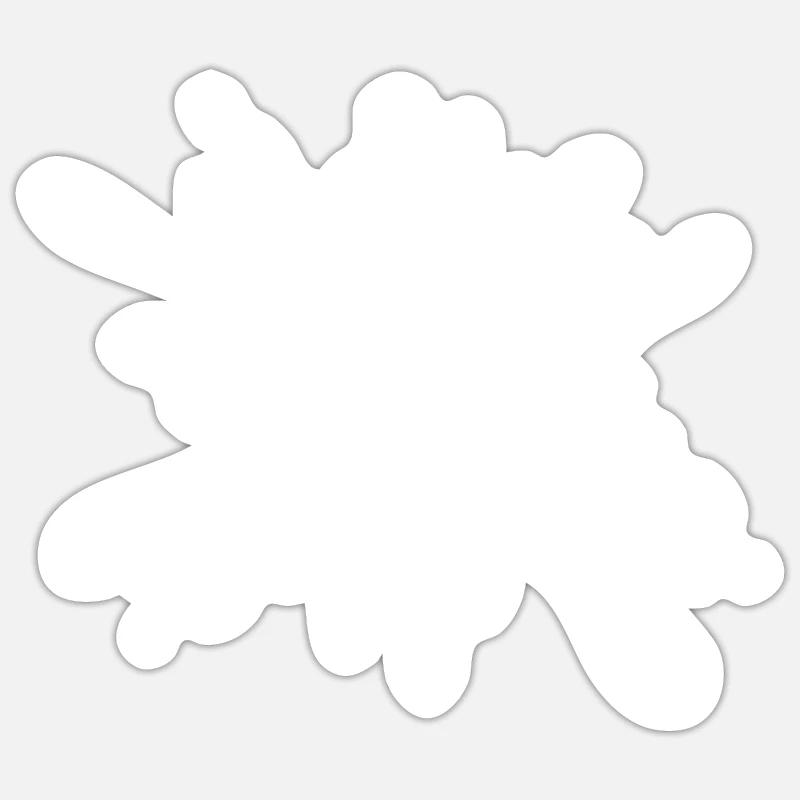 Klecks Sticker Größe S (10 x 10 cm)