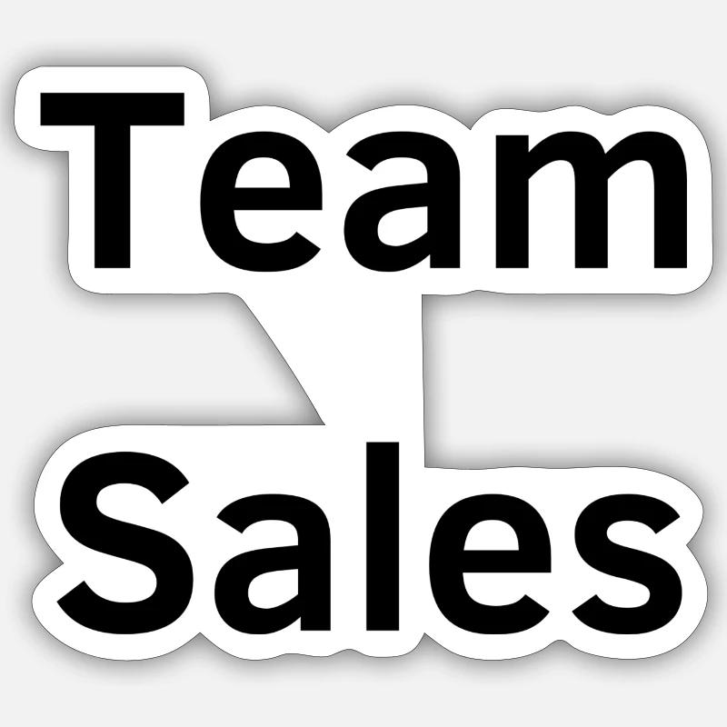 Team Vertrieb Sticker Größe S (10 x 10 cm)