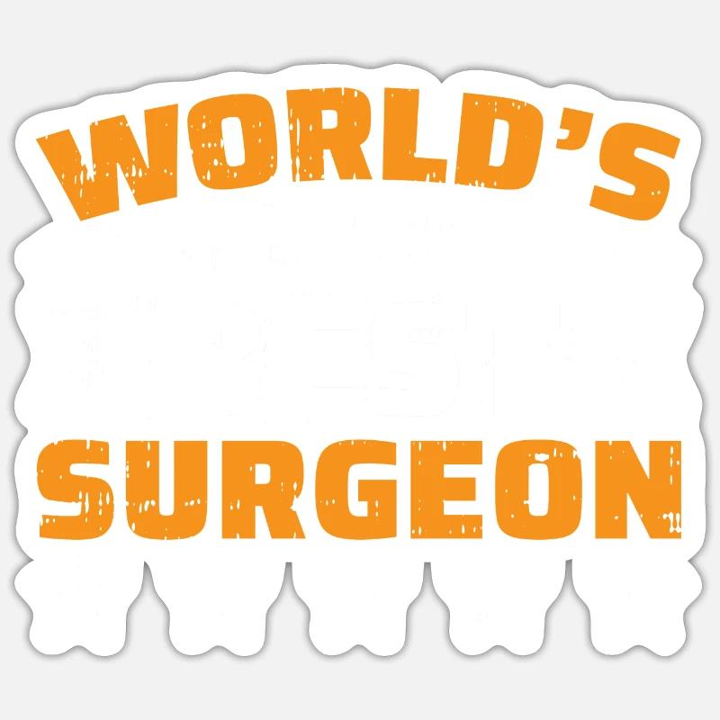Chirurg - Sticker Größe S (10 x 10 cm) - Mattweiß