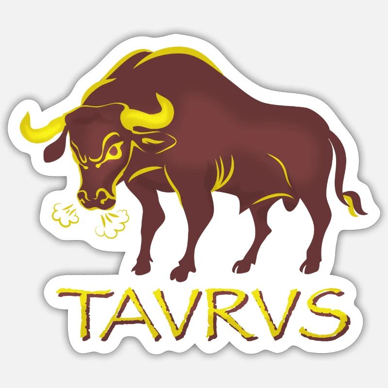 TAVRVS - Sticker Größe S (10 x 10 cm) - Mattweiß