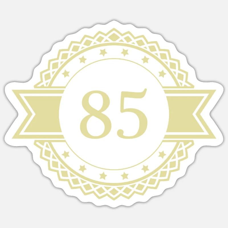 Emblème numérique 85 - Sticker taille S (10 x 10 cm) - blanc mat