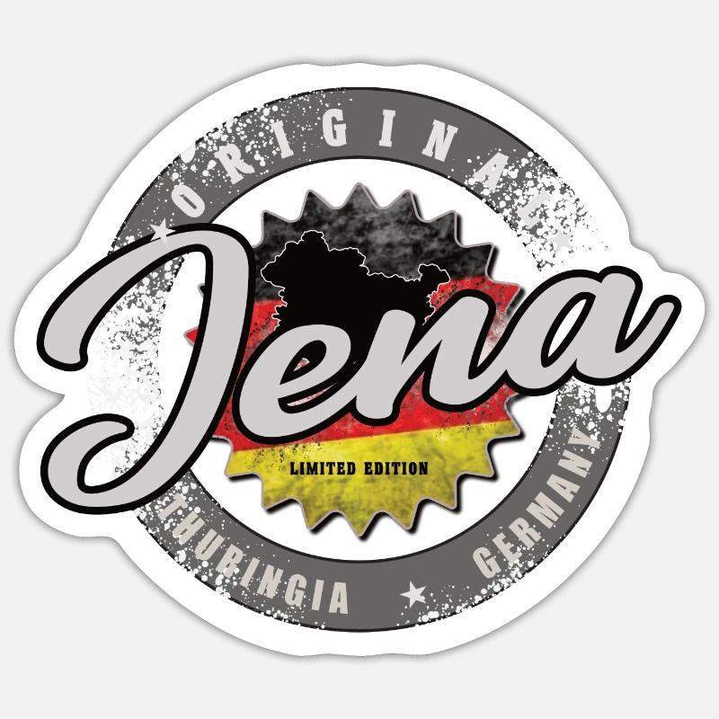 Allemagne originale Thuringe Jena Forêt de Thuringe Sticker taille S (10 x 10 cm)