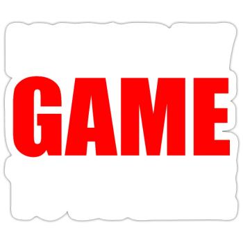 I PAUSED MY GAME TO BE HERE - Sticker size S (10 x 10 cm) - white matte - Front