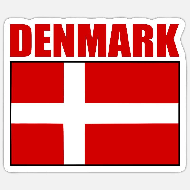 danemark Sticker taille S (10 x 10 cm)