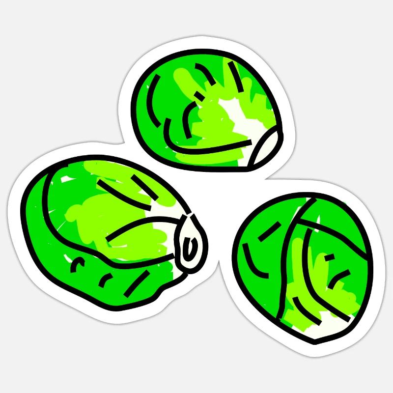 Sprouts Doodle - Sticker size S (10 x 10 cm) - white matte
