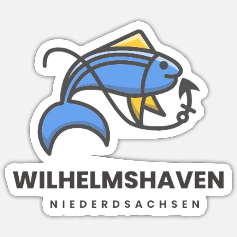 Wilhelmshaven - Sticker size S (10 x 10 cm) - white matte