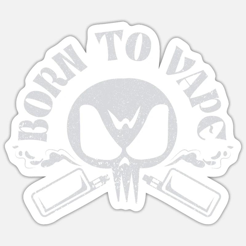 E-Zigarette E-Shisha Dampf Liquid Sticker Größe S (10 x 10 cm)