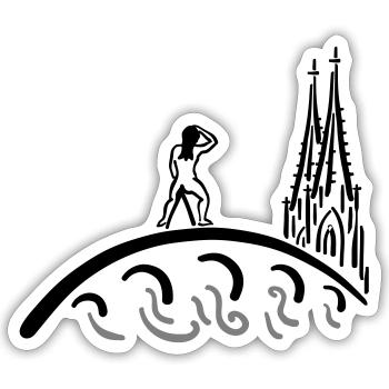 Regensburg Bruckmadl Kids - Sticker Größe S (10 x 10 cm) - Mattweiß - Vorne