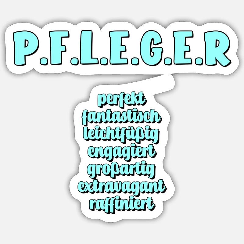 Pfleger Sticker Größe S (10 x 10 cm)