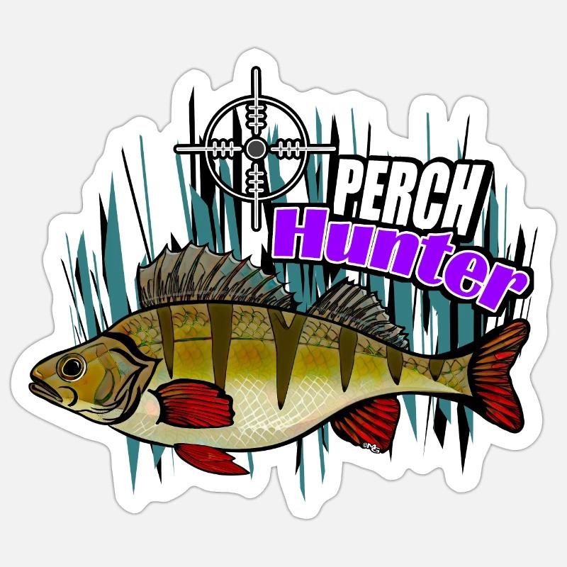 Perch hunter Sticker size S (10 x 10 cm)