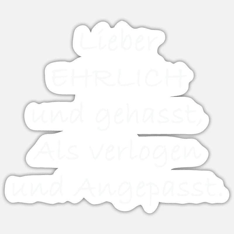 Ehrlichkeit Sticker Größe S (10 x 10 cm)