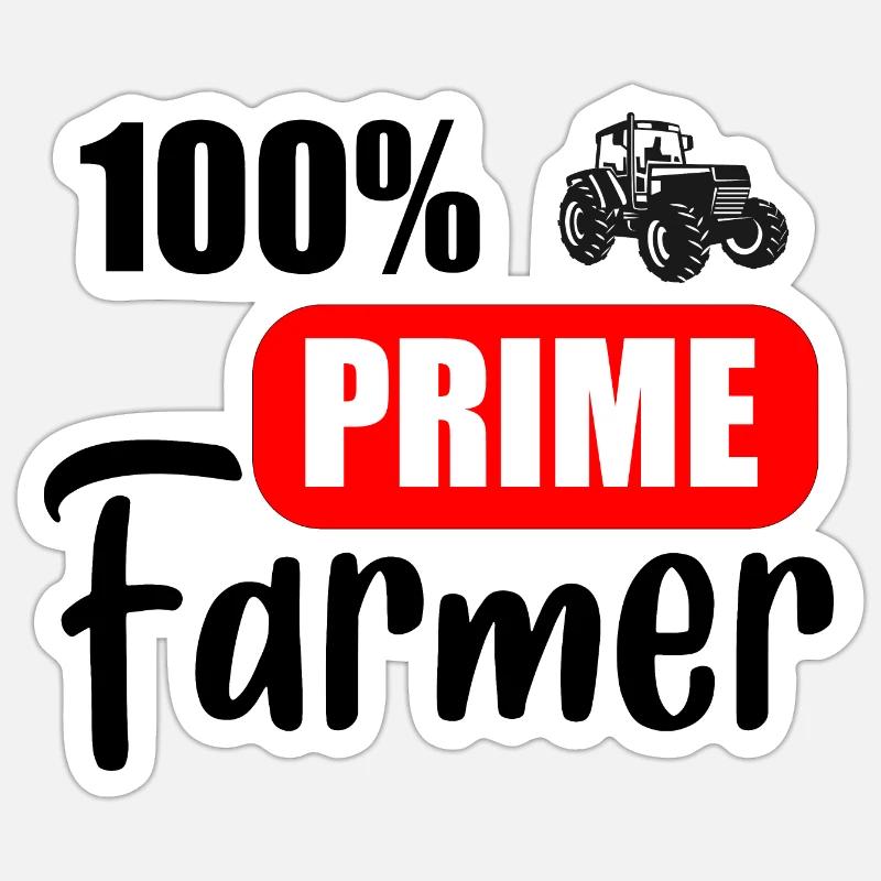 Erstklassiger Bauer Sticker Größe S (10 x 10 cm)