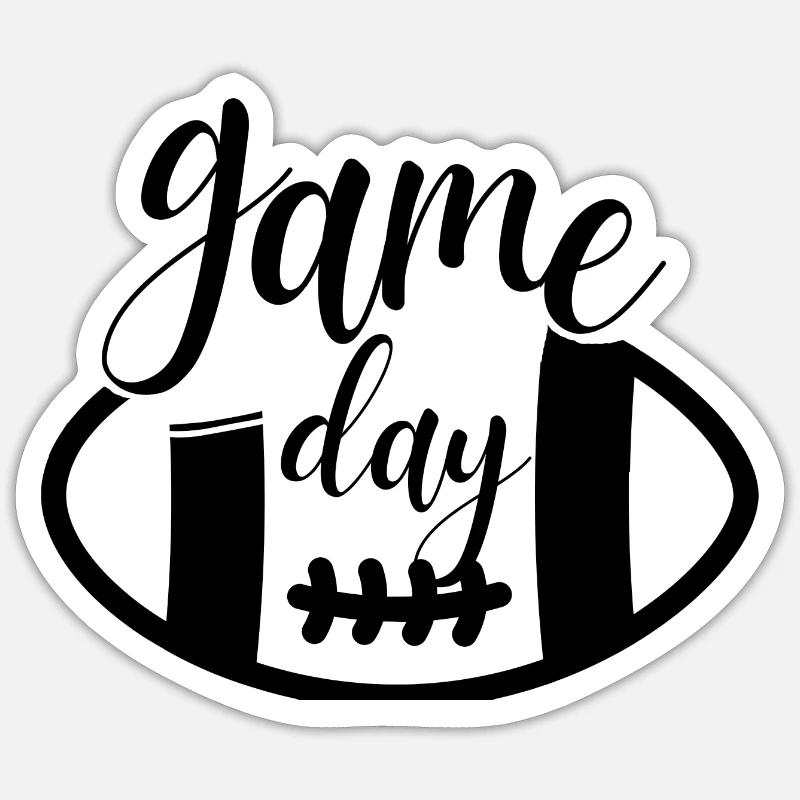 JOUR DE JEU - Sticker taille S (10 x 10 cm) - blanc mat