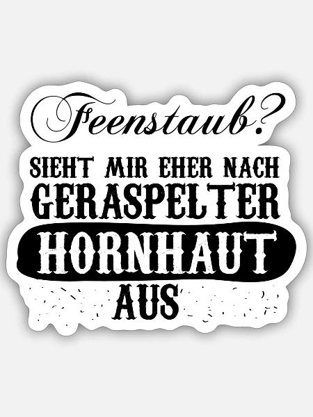 Anti-Feenstaub - Sticker Größe S (10 x 10 cm) - Mattweiß