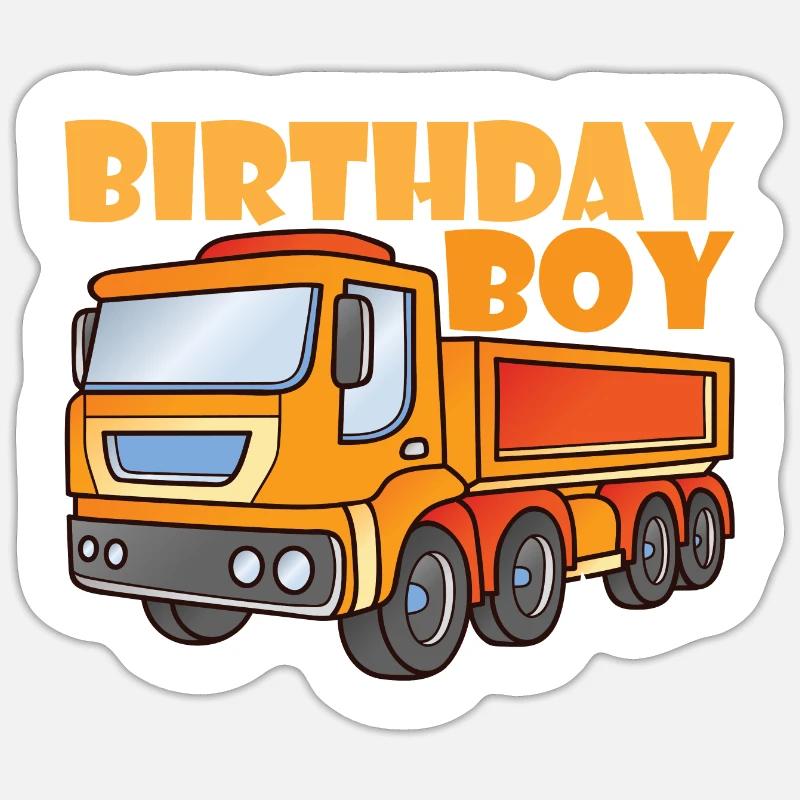 Kindergeburtstag Geburtstagsgeschenk Geburtstag - Sticker Größe S (10 x 10 cm) - Mattweiß