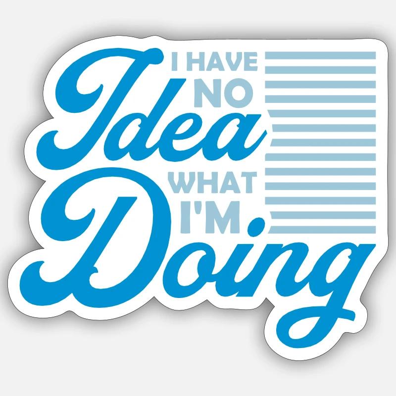 Aucune idée Sticker taille S (10 x 10 cm)