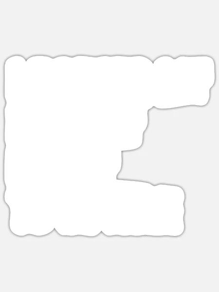 Ich pausierte meine Zerstörung einsam, um hier zu sein - Sticker Größe S (10 x 10 cm) - Mattweiß