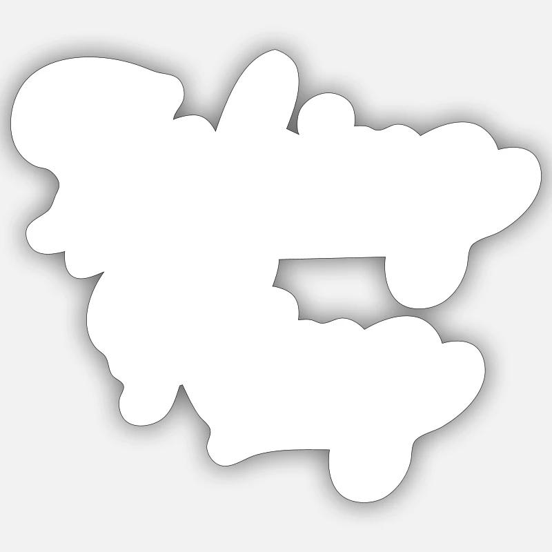 Angling - Sticker size S (10 x 10 cm) - white matte