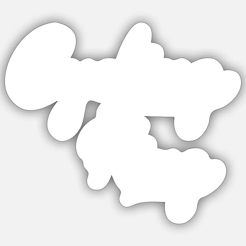 Bicycle - Sticker size S (10 x 10 cm) - white matte