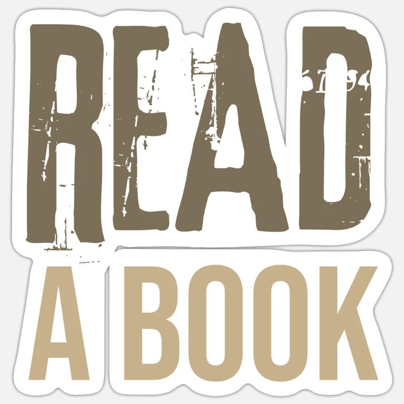 Book Lover Geschenkideen Lesen Sie ein Book Reader-Geschenk Sticker Größe S (10 x 10 cm)