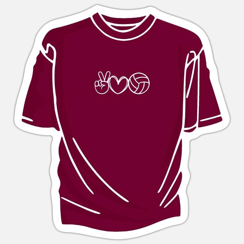 T-shirt avec message - Sticker taille S (10 x 10 cm) - blanc mat