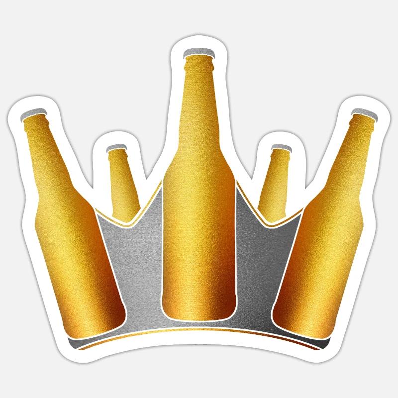 Crown - Sticker size S (10 x 10 cm) - white matte