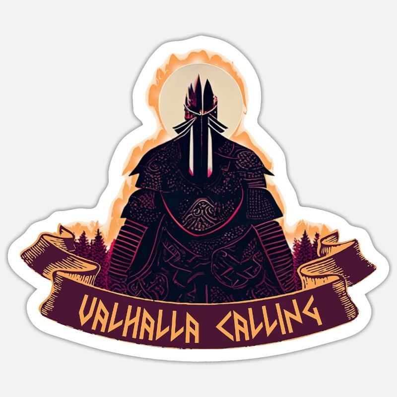 Appel Valhalla Sticker taille S (10 x 10 cm)