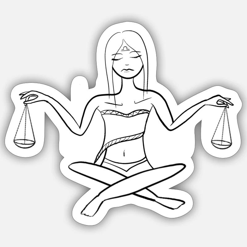 Libra Queen Sticker size S (10 x 10 cm)