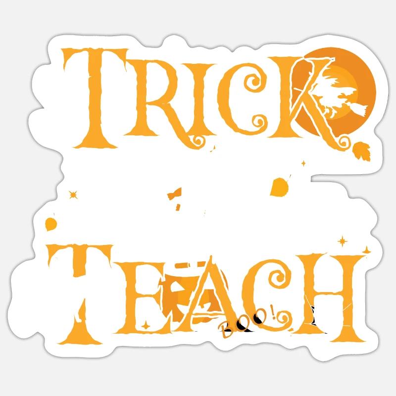 Trick Or Teach Sticker Größe S (10 x 10 cm)