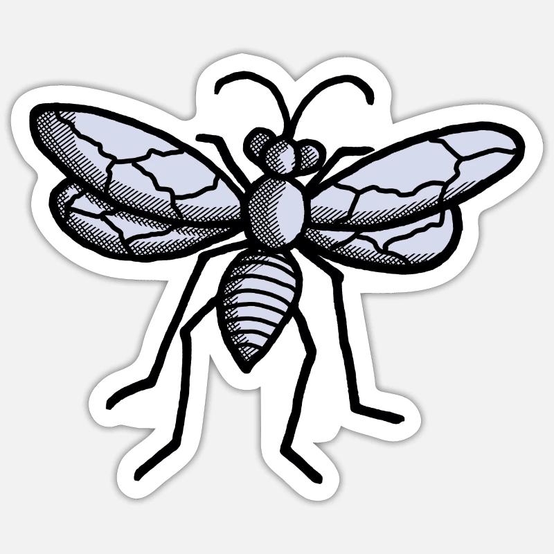 Mouche Sticker taille S (10 x 10 cm)