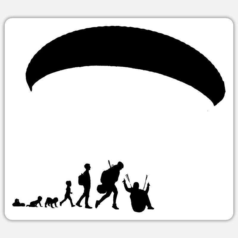 Parapente Evolution Noir Sticker taille S (10 x 10 cm)