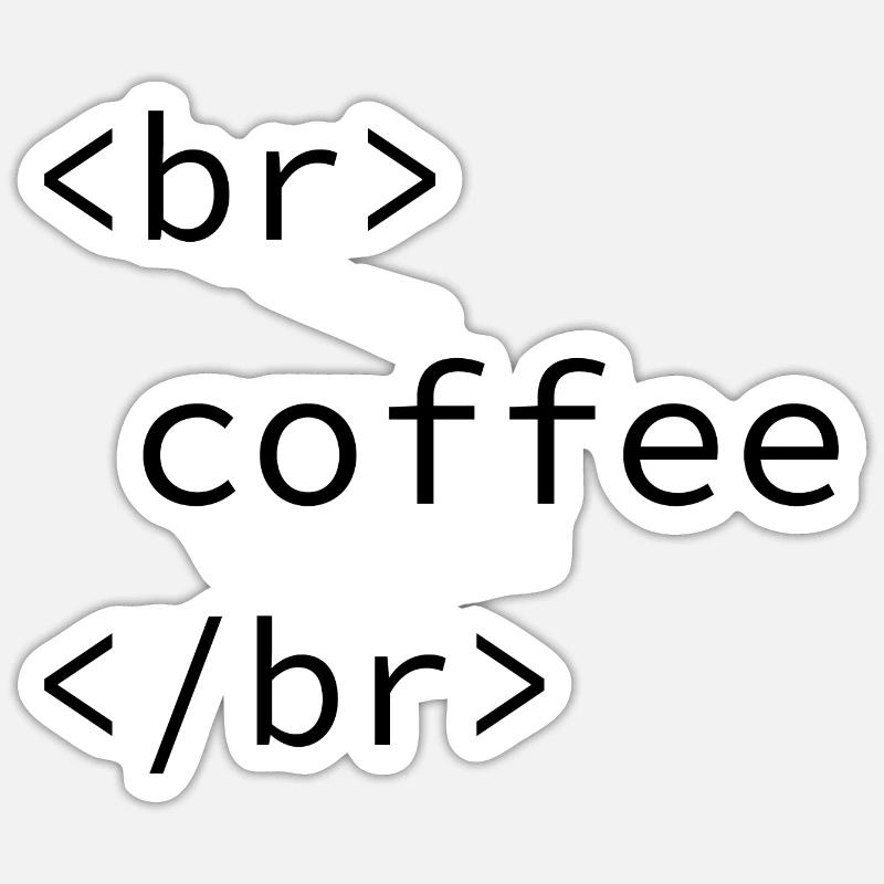 Coffee Break by Developer Sticker size S (10 x 10 cm)