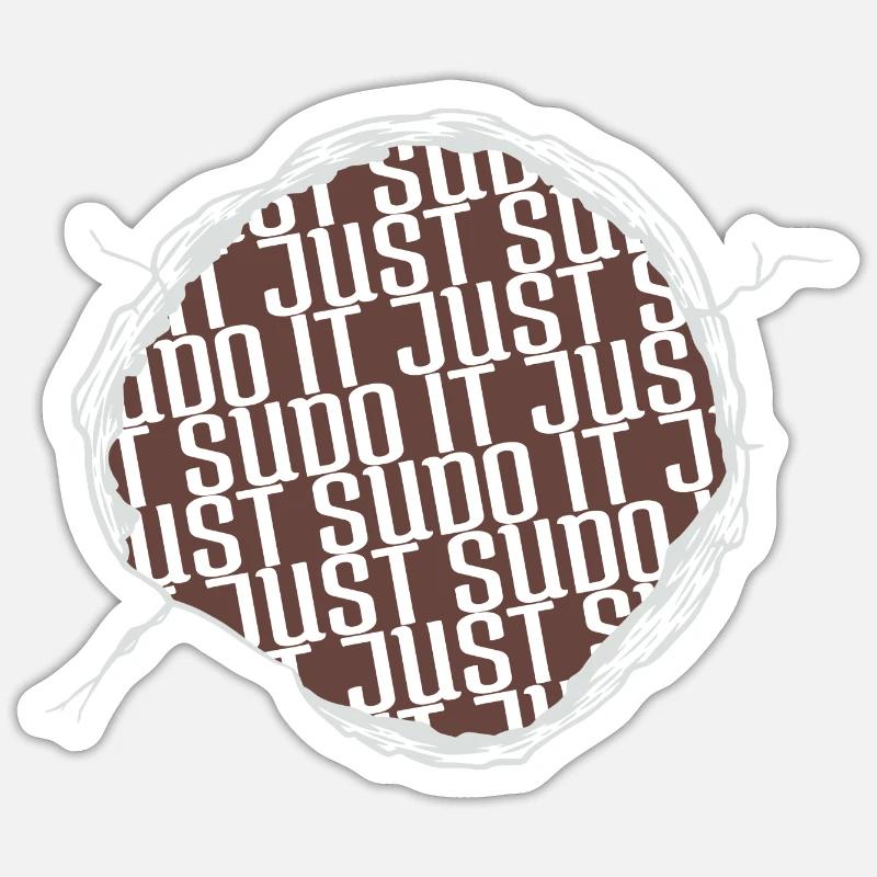 happy computer programming profession present idea Sticker size S (10 x 10 cm)