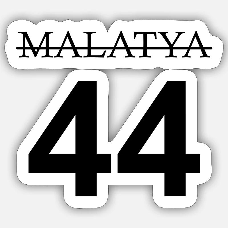 MALATYA 44 - Sticker Größe S (10 x 10 cm) - Mattweiß
