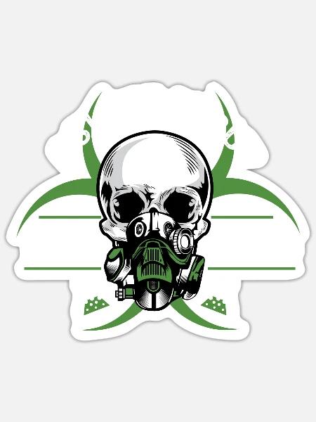 Über mein Labor Labortechniker Gift - Sticker Größe S (10 x 10 cm) - Mattweiß