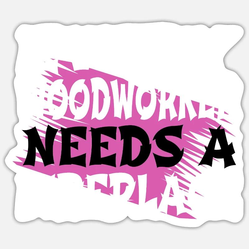 Sayings jackhammer gift idea present idea Sticker size S (10 x 10 cm)