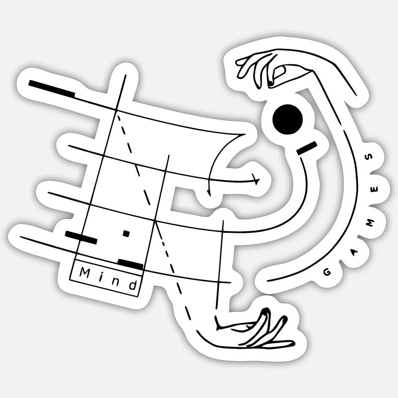 Résumé | M i n d [ G a m e s ] Sticker taille S (10 x 10 cm)