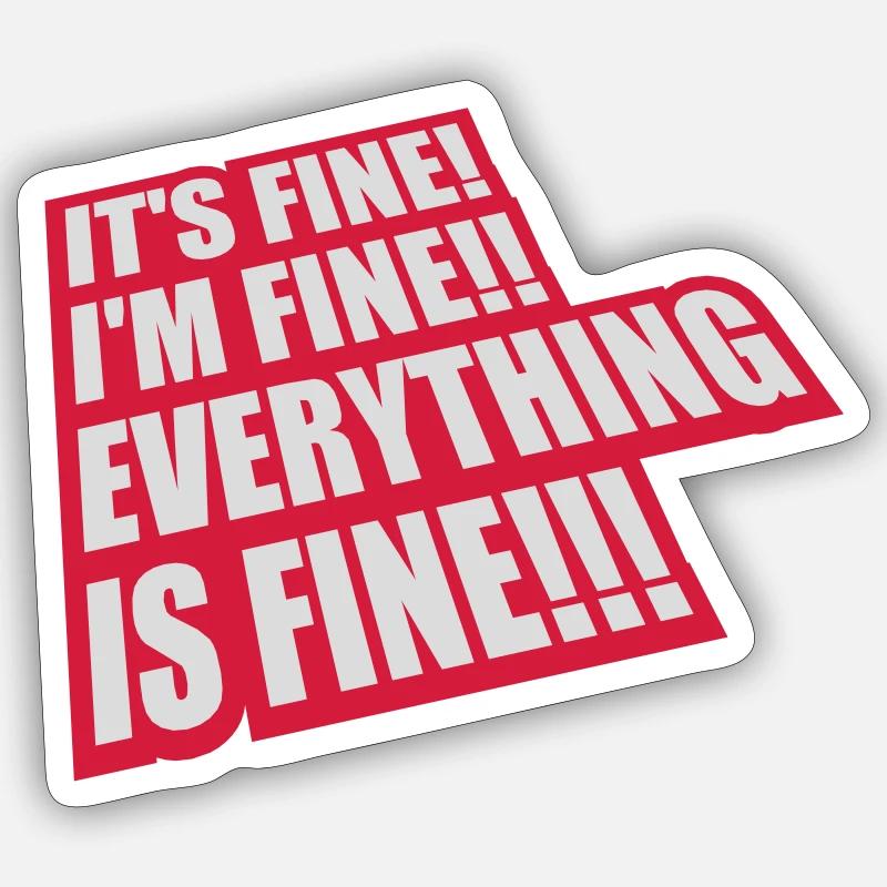 Tout va bien devis Sticker taille S (10 x 10 cm)