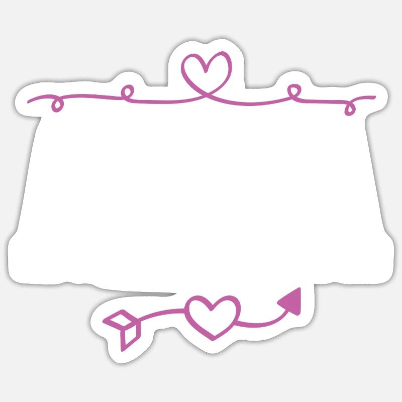 Cécile - Sticker taille S (10 x 10 cm) - blanc mat